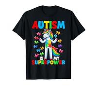 El autismo es mi superpoder Unicornio Autismo Orgullo Personas autistas Camiseta