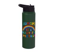 El autismo es un hermoso espectro del autismo Mes de Concientización Cinta Stainless Steel Insulated Water Bottle