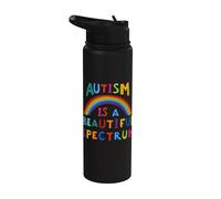 El autismo es un hermoso espectro del autismo Mes de Concientización Cinta Stainless Steel Insulated Water Bottle