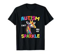 El autismo no puede atenuar mi chispa jirafa Conciencia sobre el autismo Camiseta