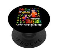 El Autismo no Viene con un Manual, Viene con una Abuela PopSockets PopGrip Adhesivo