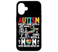 El autismo no viene con un manual, viene con una madre autismo Carcasa para iPhone 16