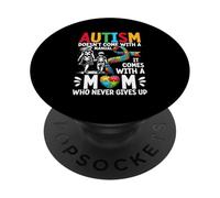 El autismo no viene con un manual, viene con una madre autismo PopSockets PopGrip Adhesivo