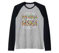 El autismo puede ser no verbal, pero mi mamá no lo recuerda Camiseta Manga Raglan