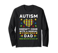 El Autismo Viene con el Mes del Orgullo de concienciación sobre el Autismo de papá Manga Larga