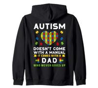 El Autismo Viene con el Mes del Orgullo de concienciación sobre el Autismo de papá Sudadera con Capucha