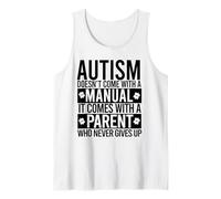 El Autismo Viene con un Padre Que Nunca se rinde Meme Camiseta sin Mangas