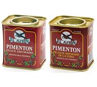 El Avion - Pack de 2 Pimentón Picante Ahumado - Pimentón Ahumado Picante y Dulce en Polvo (2 x 75 g)