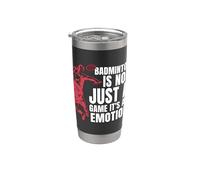 El bádminton no es solo un juego que ama el bádminton deportivo de raqueta Vaso térmico de acero inoxidable de doble pared
