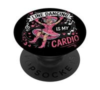 El Baile en línea es mi Cardio PopSockets PopGrip Adhesivo