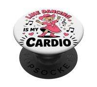 El Baile en línea es mi Cardio PopSockets PopGrip Adhesivo