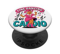 El Baile en línea es mi Cardio PopSockets PopGrip Adhesivo