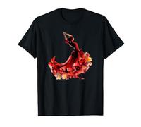 El Baile Flamenco es mi pasión Acuarela Camiseta gráfica económica