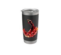 El baile flamenco es mi pasión acuarela Vaso térmico de acero inoxidable de doble pared