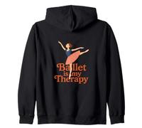 El Ballet es mi Terapia Estudio de Baile Actuación de ensayo Sudadera con Capucha
