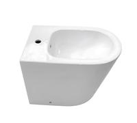 El Baño Moderno Bidet Blanco Roma, Bidet para Inodoro y Baño, Pack Wc Bide, Bide Compacto, Asiento Inodoro Bidet para Hogar, Borde Antibacteria, Color Blanco