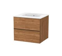EL BAÑO MODERNO Juego Mueble Baño con Lavabo. Mueble Lavabo 80 cm. Mueble Bajo Lavabo Compacto Preinstalado de Fábrica. Mueble Baño con Lavabo 80 cm con Pie de Porcelana. No Incluye Espejo