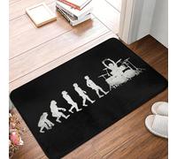 El Baterista De La Evolución Del Piso De La Puerta Del Cuarto De Baño De La Cocina Alfombrilla Antideslizante En El Interior Del Tambor De La Música Tapete De La Sala De Entrada Alfombra De Bandolero