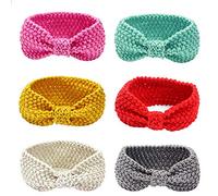 El Bebé de las Vendas del Lana Tejidos de Punto de Turbante Hairbands para los Cabritos / Chilren / Bebé (6 Pack)