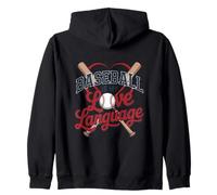El béisbol es mi Amor Idioma Deportes Fan Player Entusiasta Sudadera con Capucha