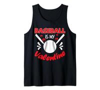 El béisbol es mi San Valentín Feliz día de San Valentín Camiseta sin Mangas