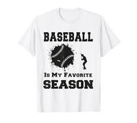 El béisbol es mi Temporada Favorita Divertido Amante del béisbol Camiseta
