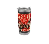 El beneficio es robo - Socialistas Democráticos de América, DSA Vaso térmico de acero inoxidable de doble pared