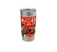 El beneficio es robo - Socialistas Democráticos de América, DSA Vaso térmico de acero inoxidable de doble pared