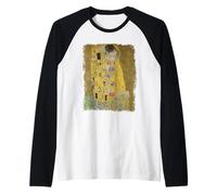 El Beso - El Beso - Pintura De Gustav Klimt Camiseta Manga Raglan