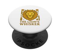 El Bigote del león Cuento Popular etíope de Coraje, Amor PopSockets PopGrip Adhesivo