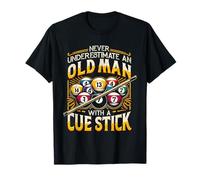 El Billar Nunca subestima a un Anciano con un Palo de Taco Camiseta