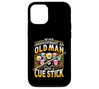 El Billar Nunca subestima a un Anciano con un Palo de Taco Carcasa para iPhone 12/12 Pro