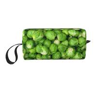 El Bolso del Maquillaje, recibe el Organizador portátil de la Bolsa del Maquillaje del Bolso del artículo de tocador del Bolso cosmético del Viaje del Bolso,Vegetales Verdes