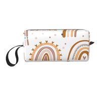 El Bolso del Maquillaje, recibe el Organizador portátil de la Bolsa del Maquillaje del Bolso del artículo de tocador del Bolso cosmético del Viaje del Bolso,Amor Arcoiris