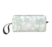 El Bolso del Maquillaje, recibe el Organizador portátil de la Bolsa del Maquillaje del Bolso del artículo de tocador del Bolso cosmético del Viaje del Bolso,Alga Verde mar Azul