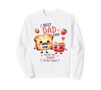 El Bonito diseño de Best Dad Ever Jam to My Toast Sudadera