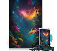 El Bosque Despierta Rompecabezas para Adolescentes de 1000 Piezas Mejora la Memoria, relájate, Bordes precisos, Regalo increíble 38x52cm