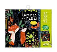 Auzou – Láminas para rascar El Bosque – Mi estuche de artista