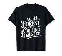 El Bosque Llama a la Aventura Amante de la Naturaleza Camiseta gráfica económica