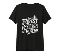 El Bosque Llama a la Aventura Amante de la Naturaleza Camiseta Premium