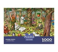 El Bosque Sagrado del Roble druida Puzzle De Madera Impermeable Puzzles De 1000 Piezas para Adultos Desafiante Y Estimulante Rompecabezas para Decoración del Hogar