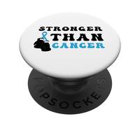 El Boxeo de Conciencia sobre el cáncer de próstata es más Fuerte Que el cáncer PopSockets PopGrip Adhesivo