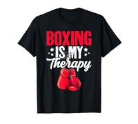 El Boxeo es mi Terapia Luchador de Artes Marciales Kickboxing Camiseta