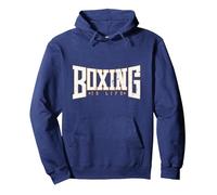 El Boxeo es Vida Sudadera con Capucha, Unisex para Adultos, Azul Marino, S