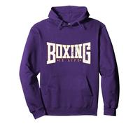 El Boxeo es Vida Sudadera con Capucha, Unisex para Adultos, Morado, S