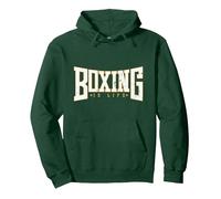 El Boxeo es Vida Sudadera con Capucha, Unisex para Adultos, Verde Bosque, L