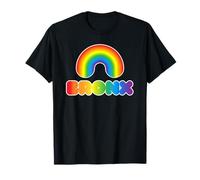 El Bronx City Gay Pride Rainbow Word Design Camiseta