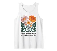 El buen estado de ánimo de hoy es patrocinado por Jesús Groovy Christian Camiseta sin Mangas