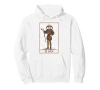 El bufón del Tarot Tonto, Arcanos Mayores 0, Arte Retro español Sudadera con Capucha