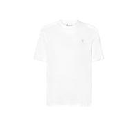 El Búho Nocturno Camiseta Pijama Hombre Algodón 100% o Mezcla - Manga Larga Invierno/Corta Verano - Botones Lisa Parte Arriba Ropa Dormir Interior T-Shirt Básica - 100% Algodón, Blanco 7630, XXL